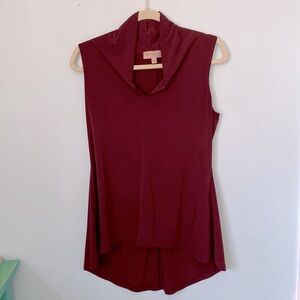 Philosophy tunic top. Burgundy size medium